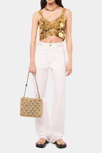 Sparkle sequin top - Gold
