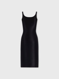 Robe drapée sans manches - Black