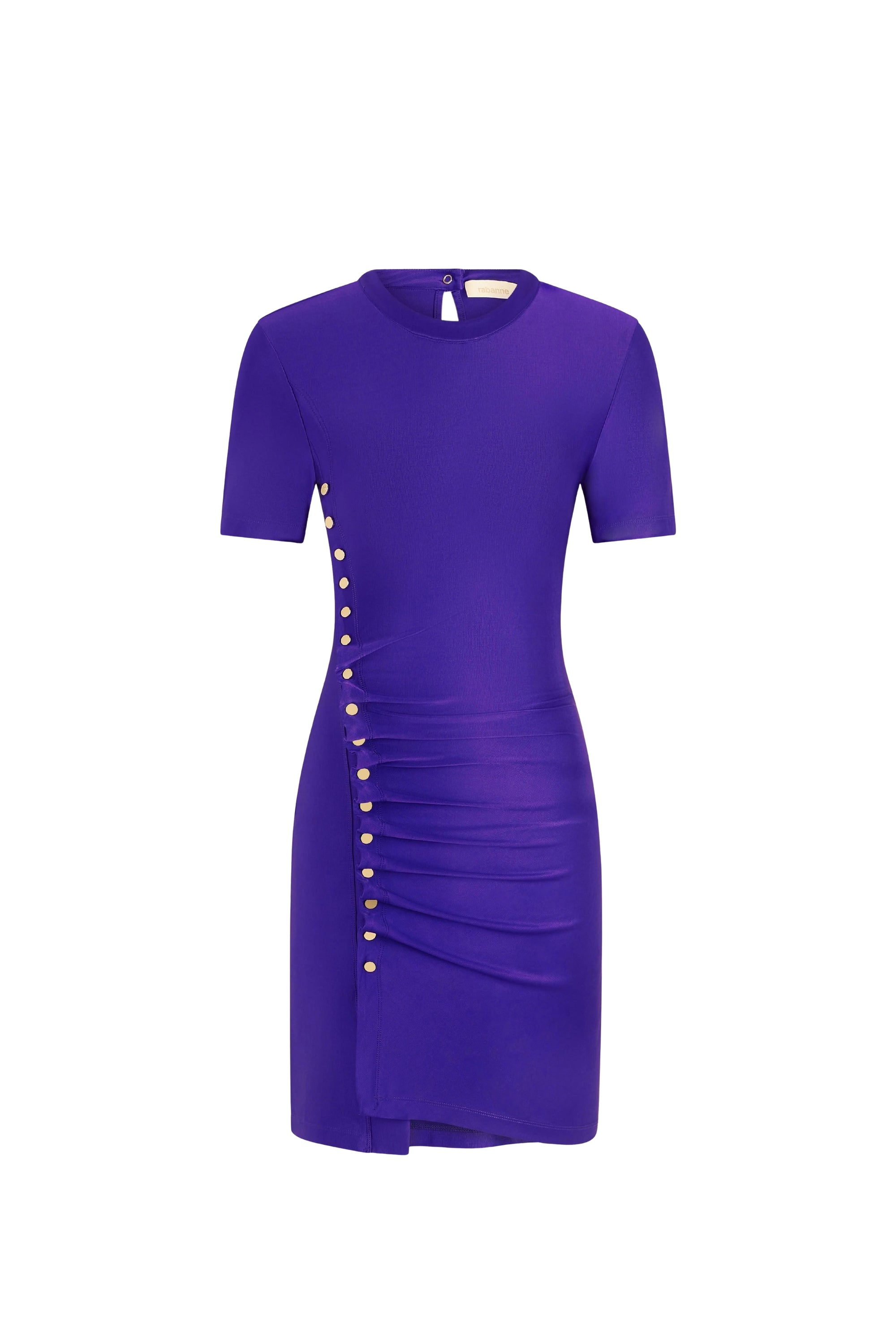 Short draped dress - Violet