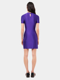 Short draped dress - Violet