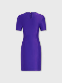 Short draped dress - Violet