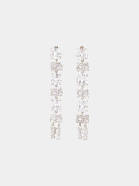 Silver & Crystal Boucles d’oreilles - Silver & Crystal