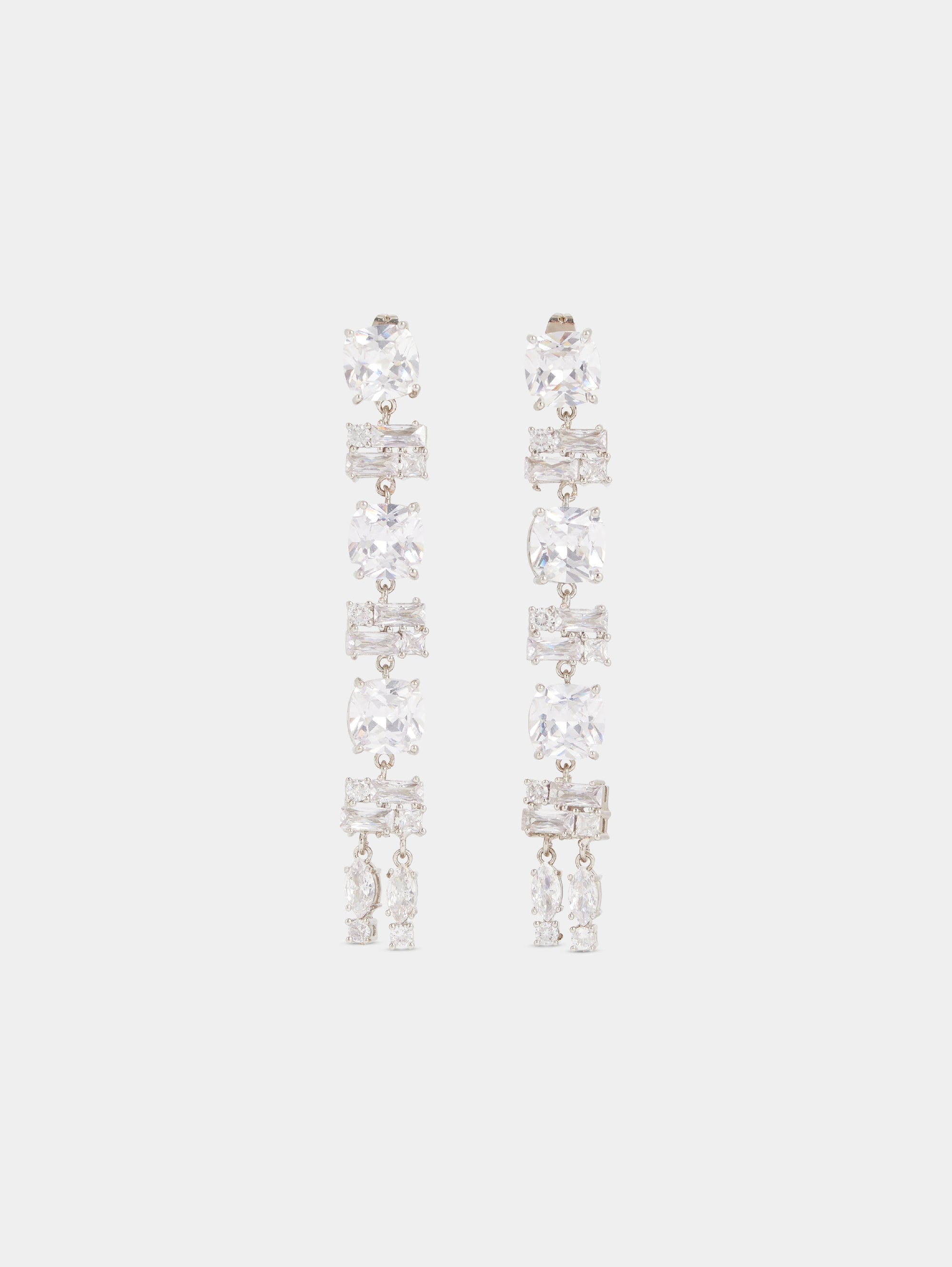 Silver & Crystal Boucles d’oreilles - Silver & Crystal