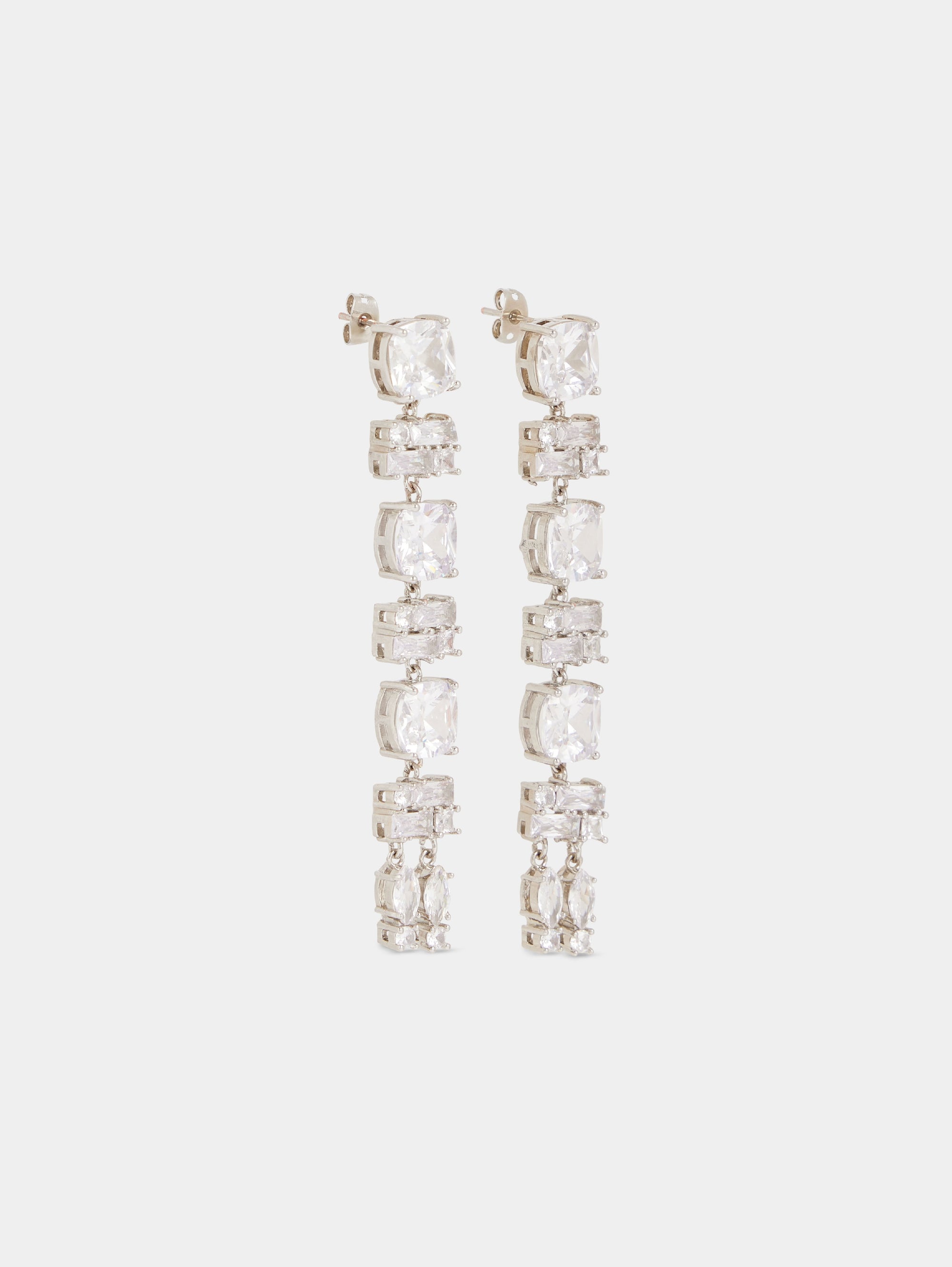 Silver & Crystal Boucles d’oreilles - Silver & Crystal