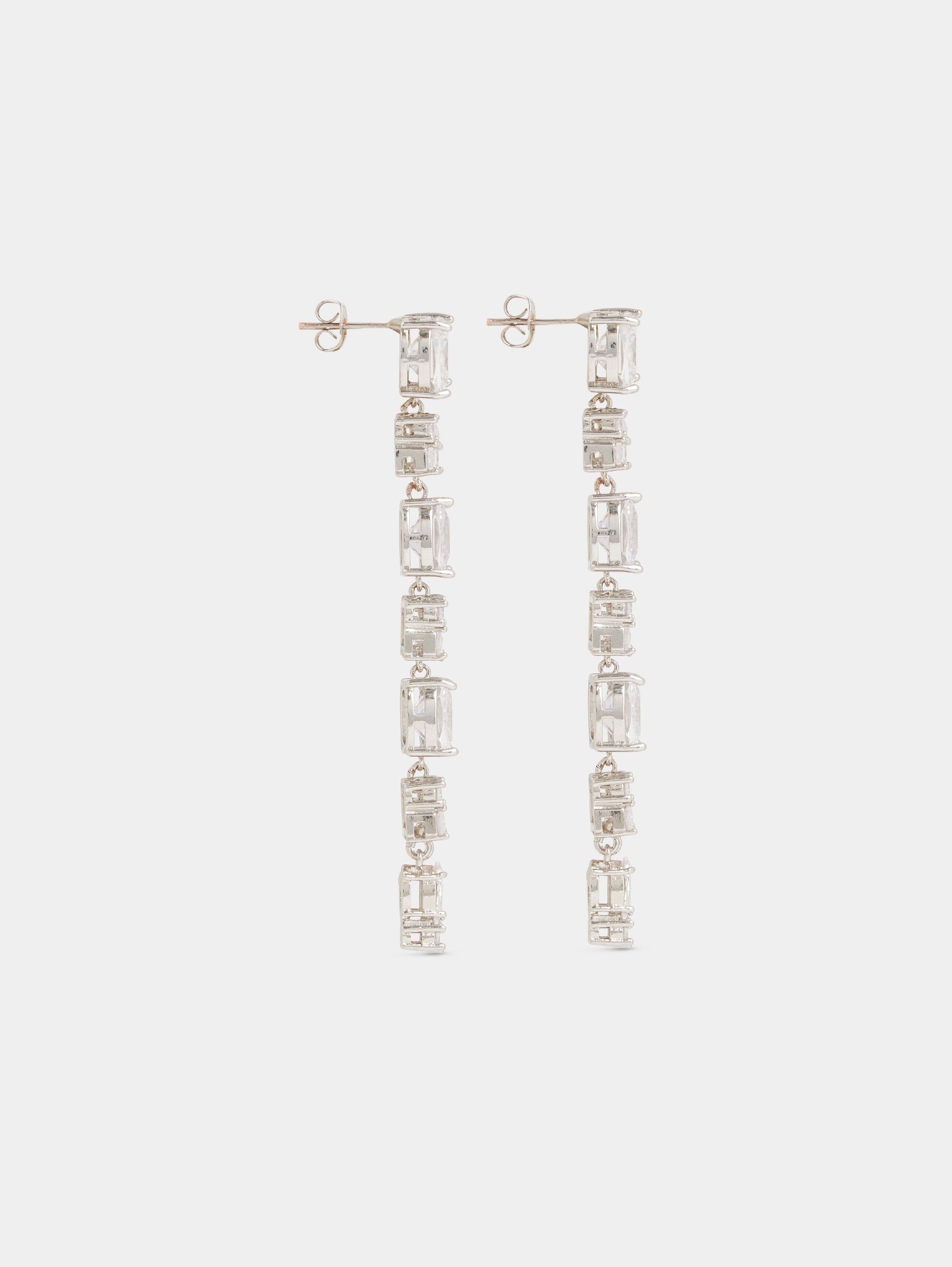 Silver & Crystal Boucles d’oreilles - Silver & Crystal