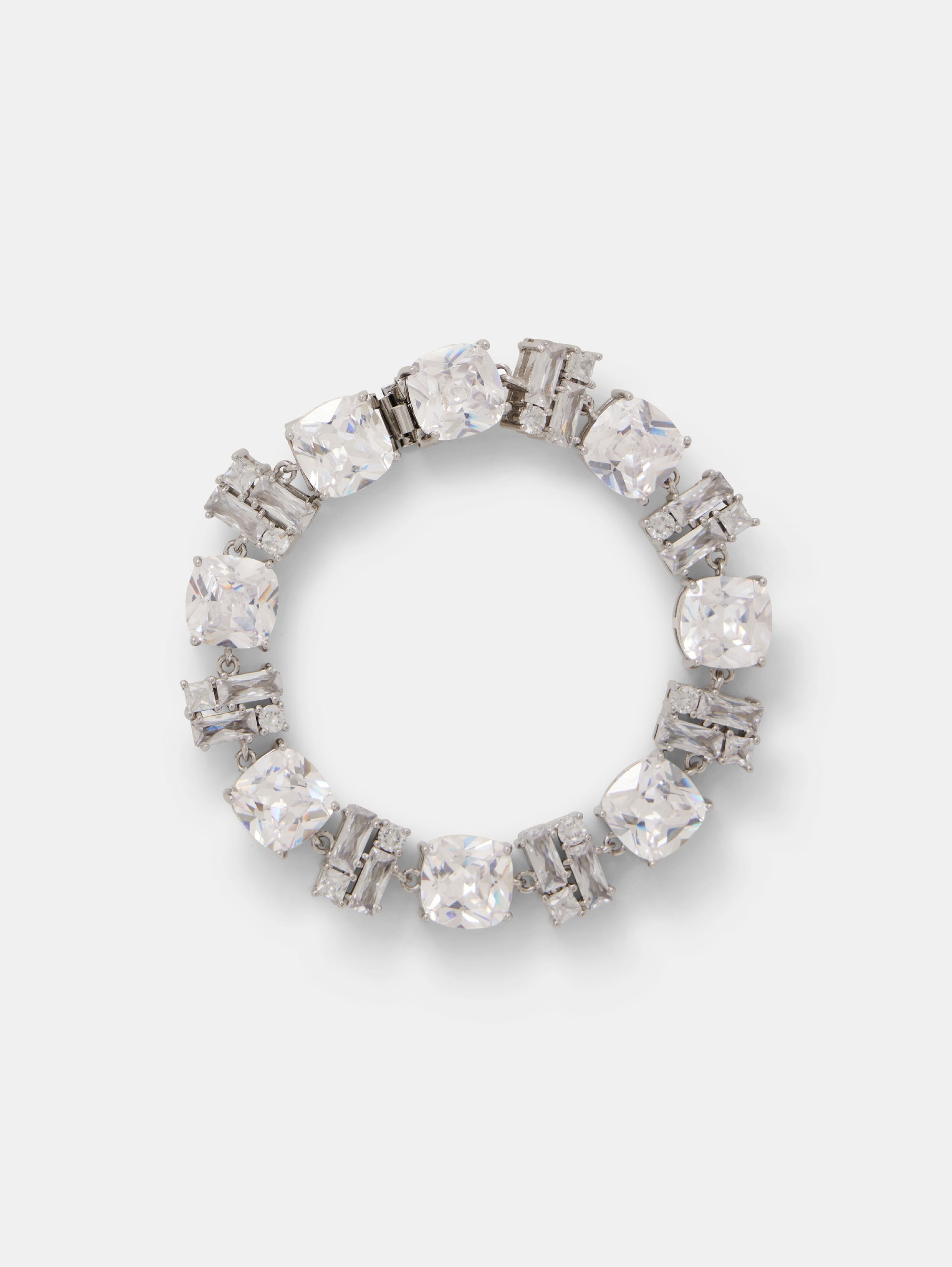 Silver & Crystal Bracelet - Silver & Crystal