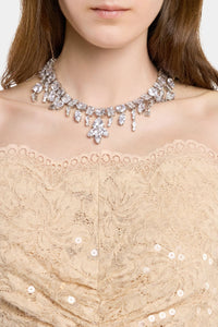 ZZNOSTOCK_Silver & Crystal Collier - Silver & Crystal