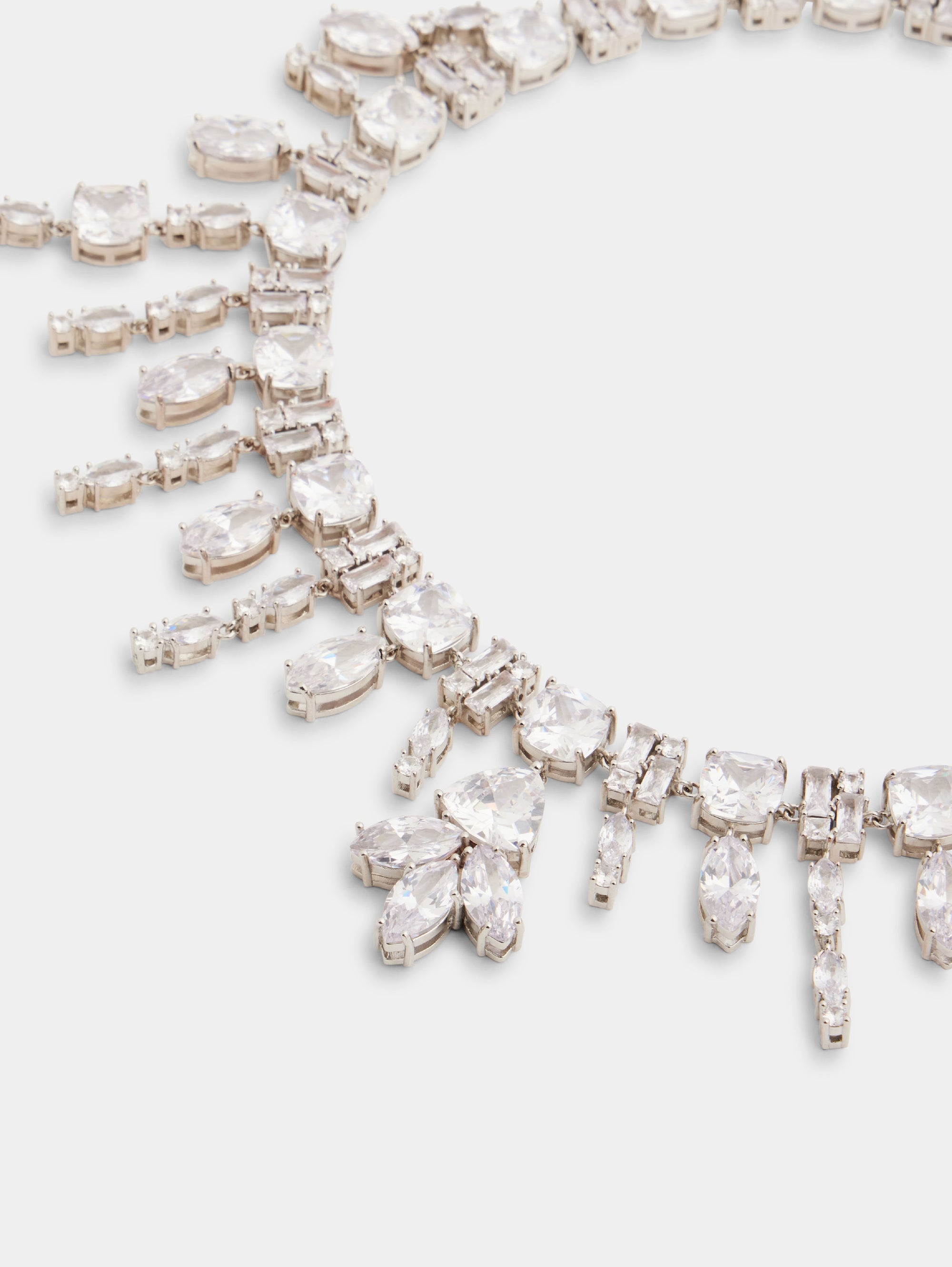 Silver & Crystal Collier - Silver & Crystal