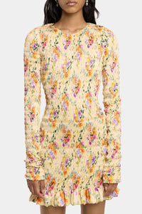 Short satin dress - Flowers & Camomille