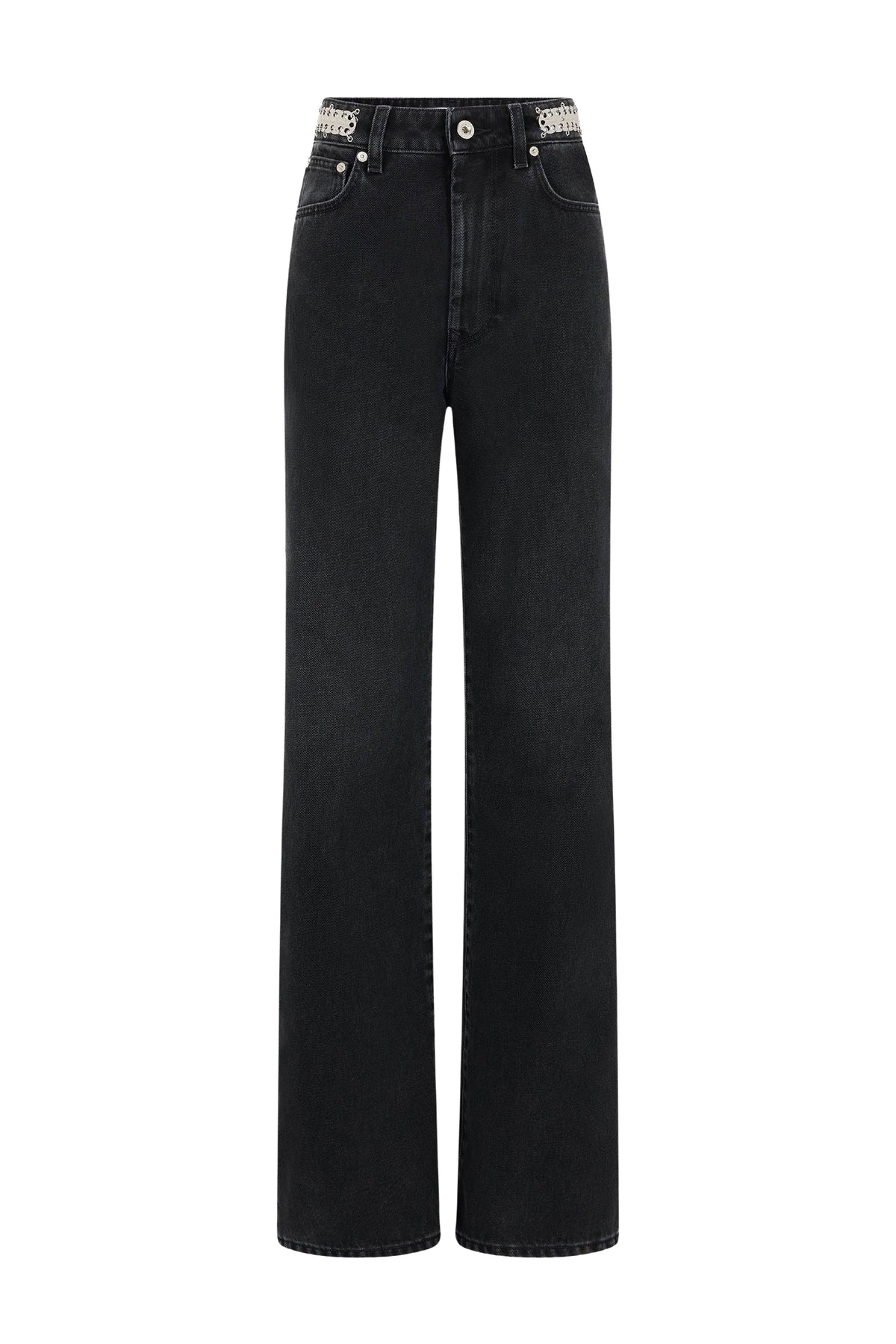 Pantalon 1969 avec sequins en denim - Black