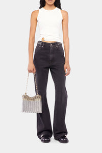 1969 Sequin Denim Pants - Black