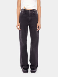 Pantalon 1969 avec sequins en denim - Black