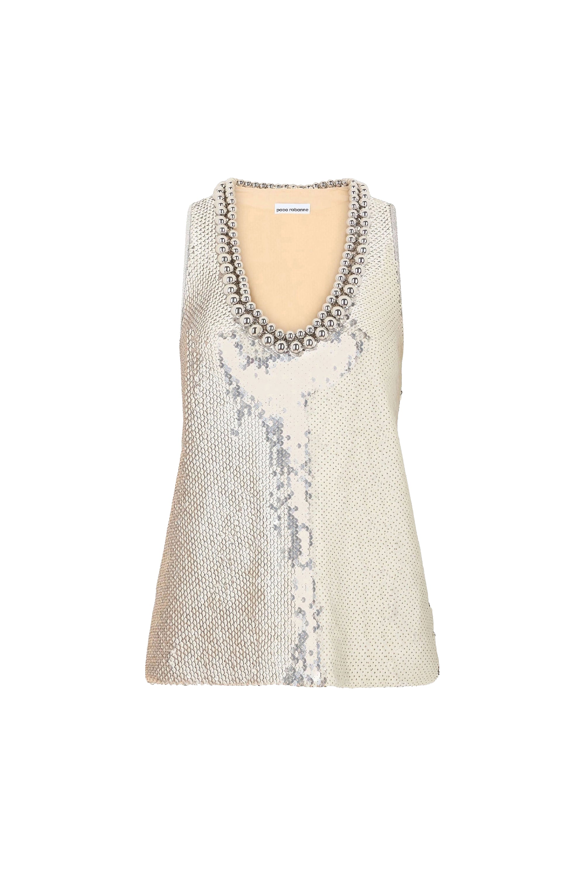 Sequin tank top - Silver