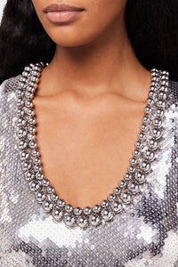Sequin tank top - Silver