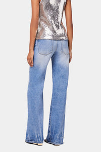 Sequin tank top - Silver