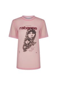 T-shirt imprimé avec logo - Peony Pink