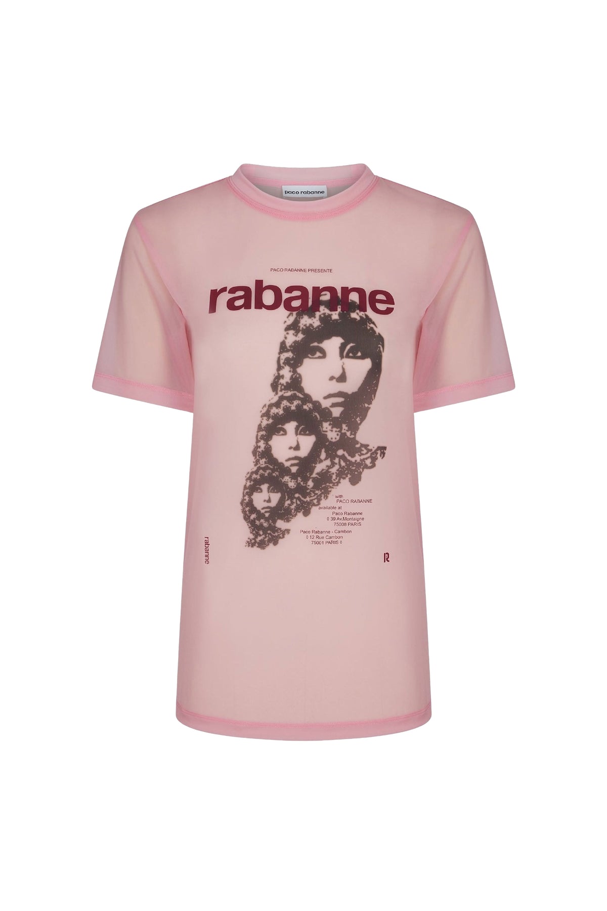 T-shirt imprimé avec logo - Peony Pink