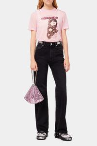 T-shirt with logo print - Peony Pink