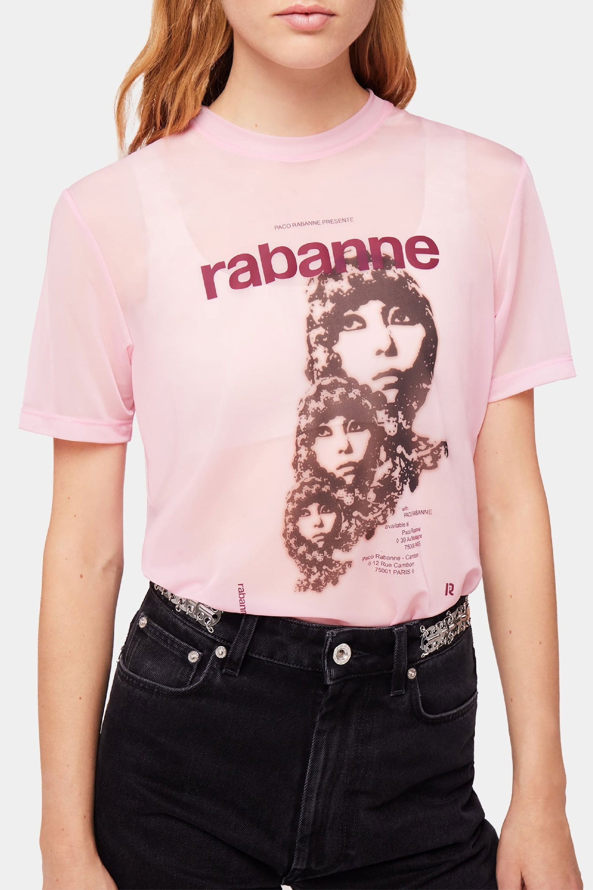 T-shirt with logo print - Peony Pink