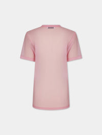 T-shirt with logo print - Peony Pink