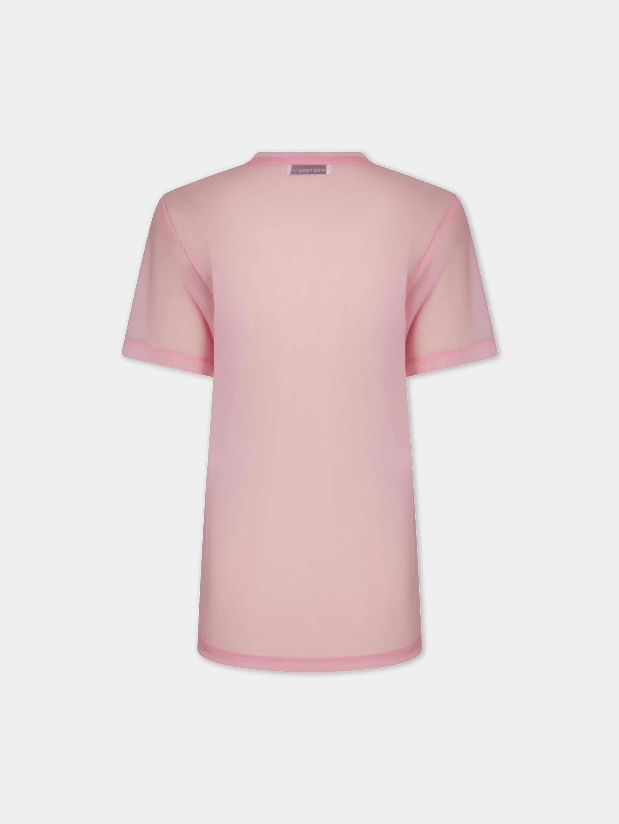 T-shirt with logo print - Peony Pink