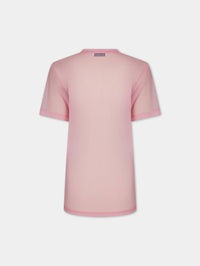 T-shirt imprimé avec logo - Peony Pink