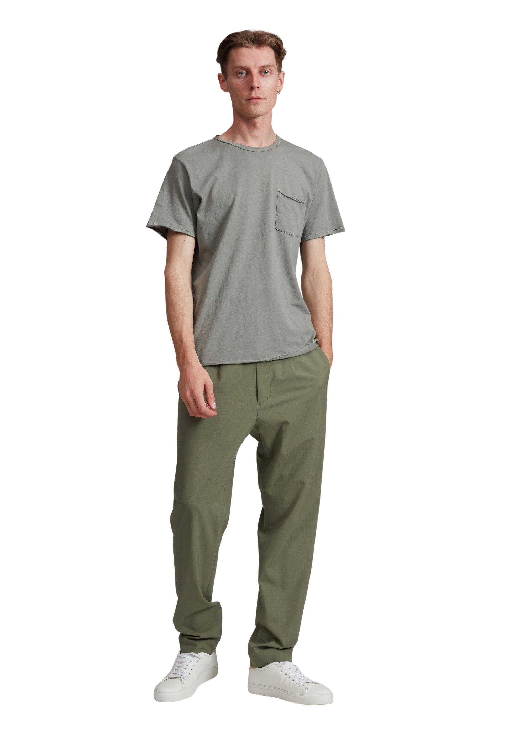 T-shirt Miles en jersey Principal - Bleu Gris