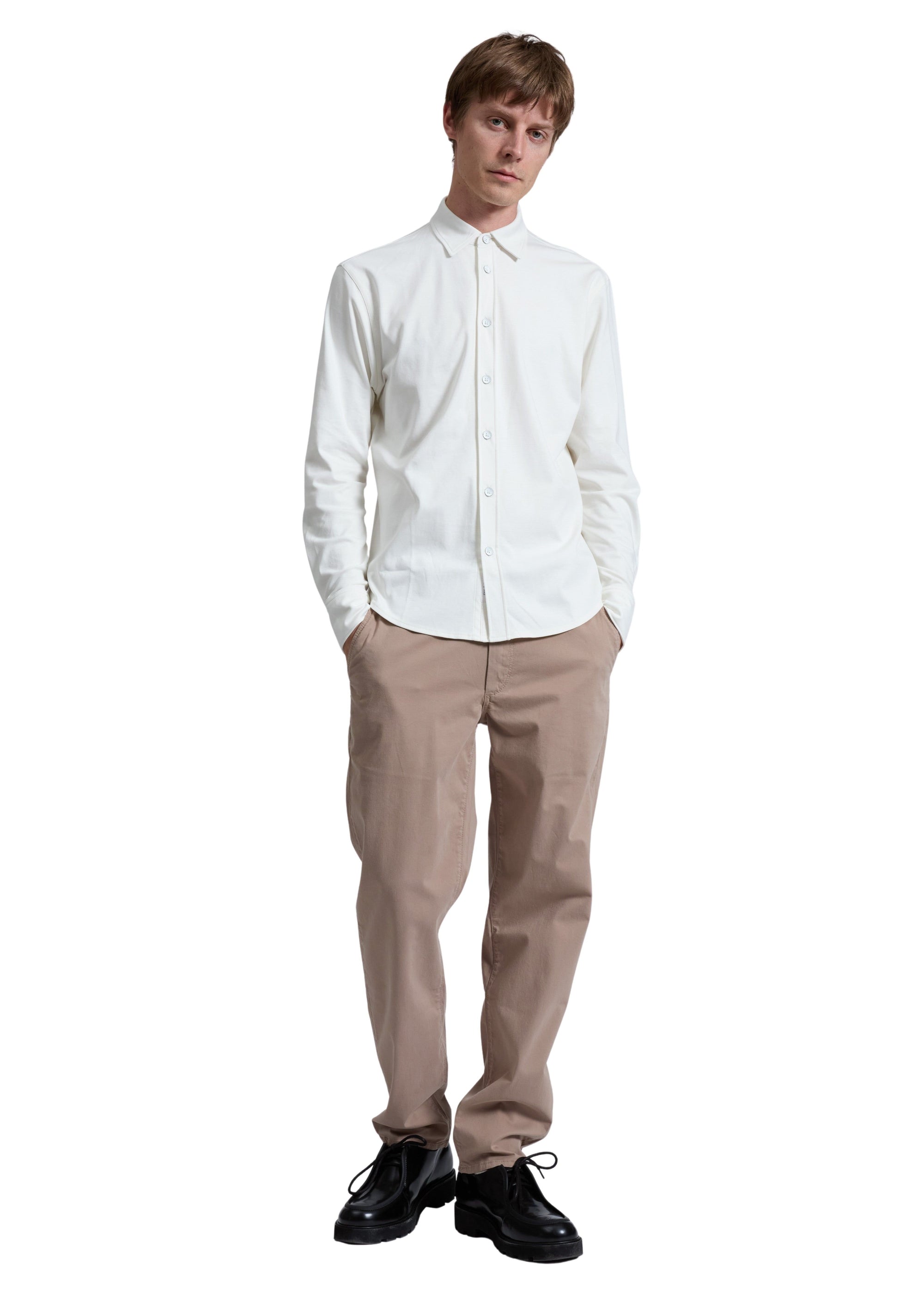 Chemise Tomlin en pur coton Pima - Blanc