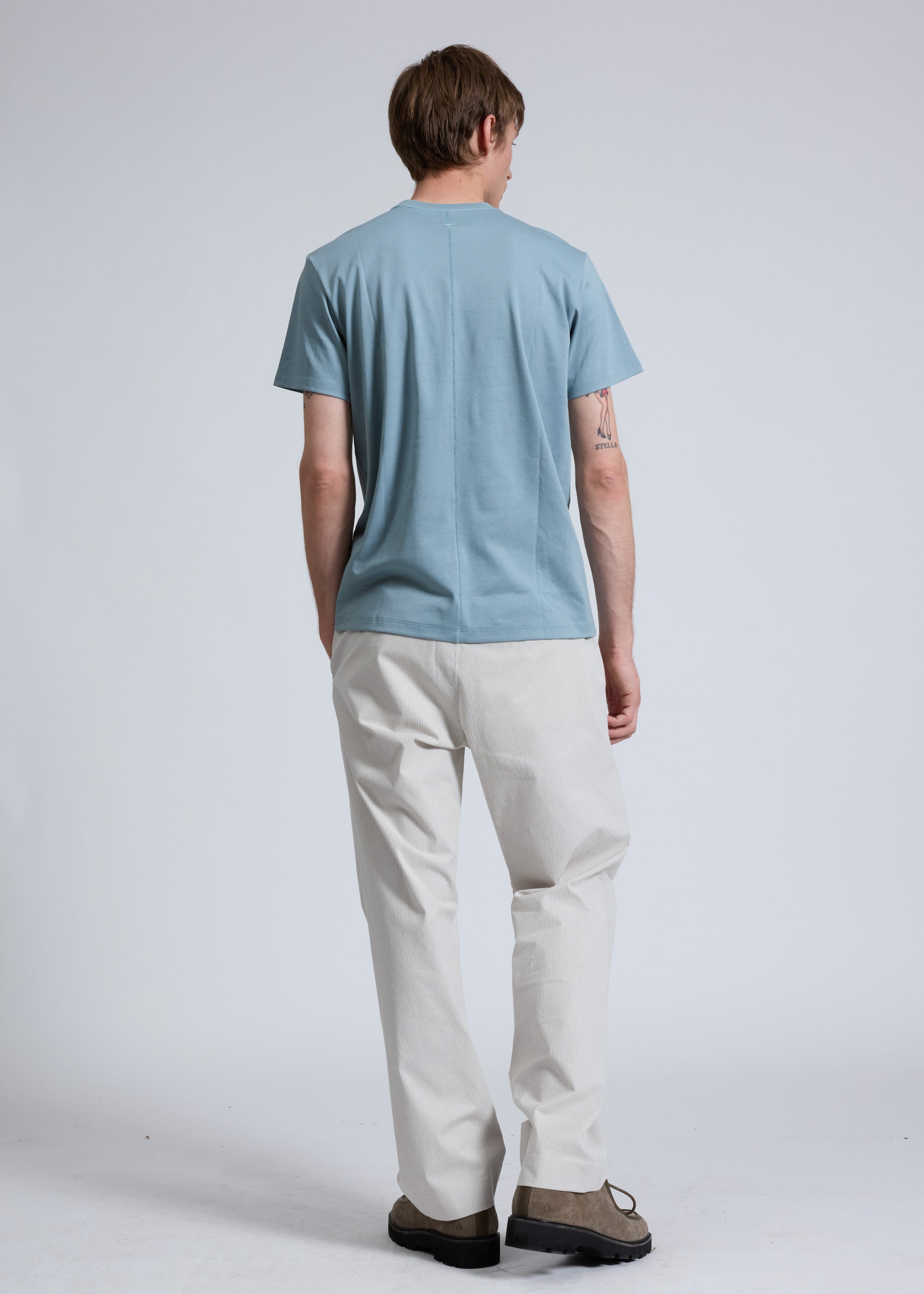T-shirt Pure Pima - Stoneblue