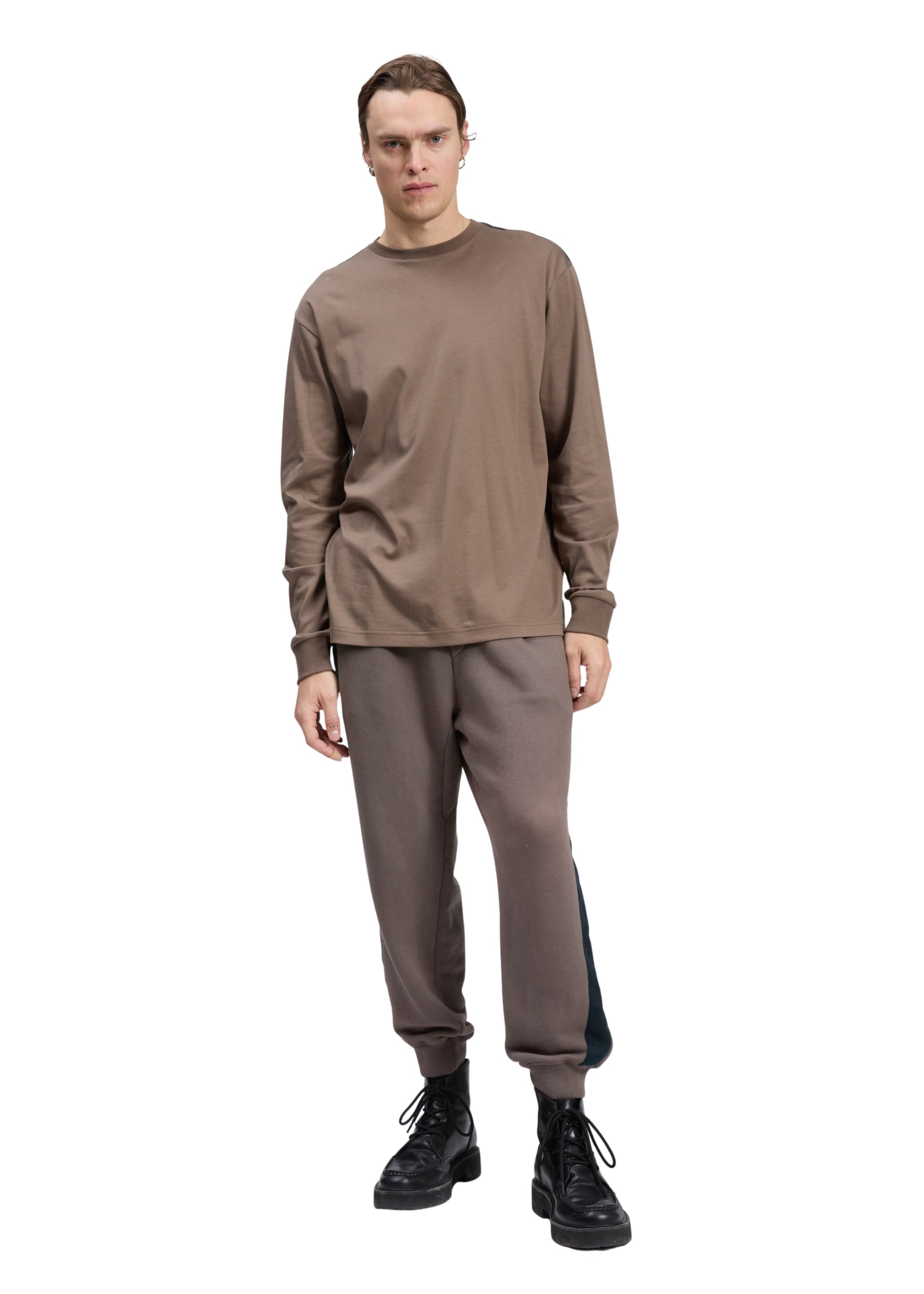 T-shirt Cliff à manches longues « Bound » - Marron