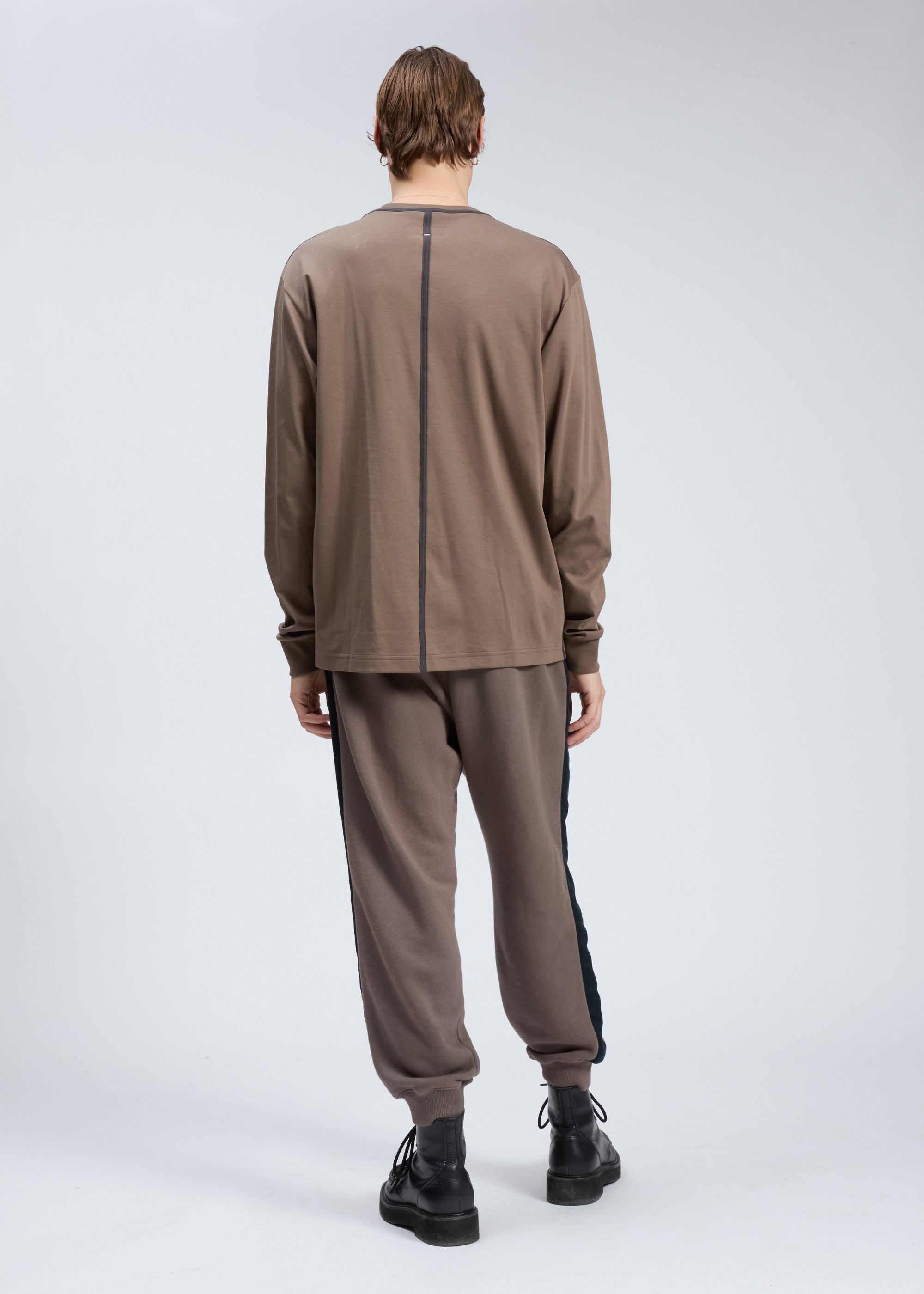 T-shirt Cliff à manches longues « Bound » - Marron