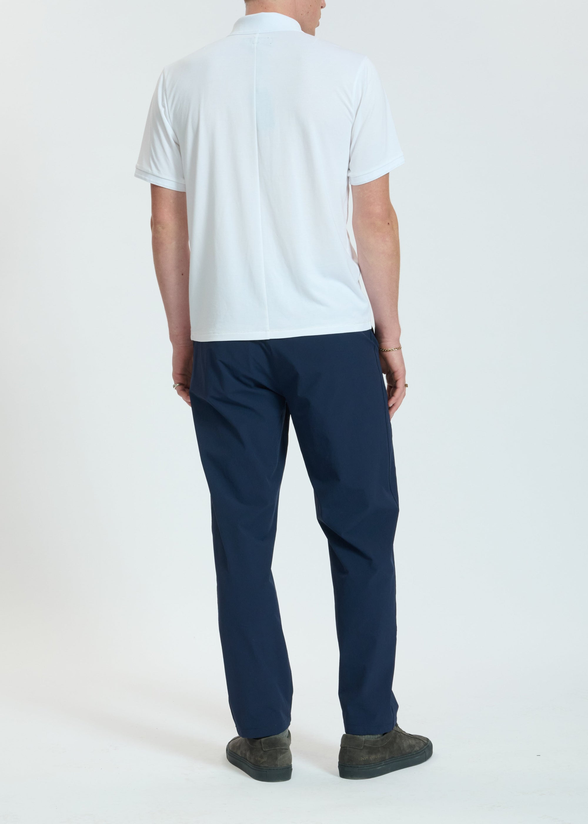Polo slim en piqué technique - Chalk