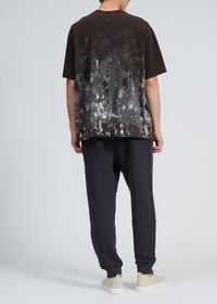 T-shirt à imprimé éclaboussures - Noirgreen