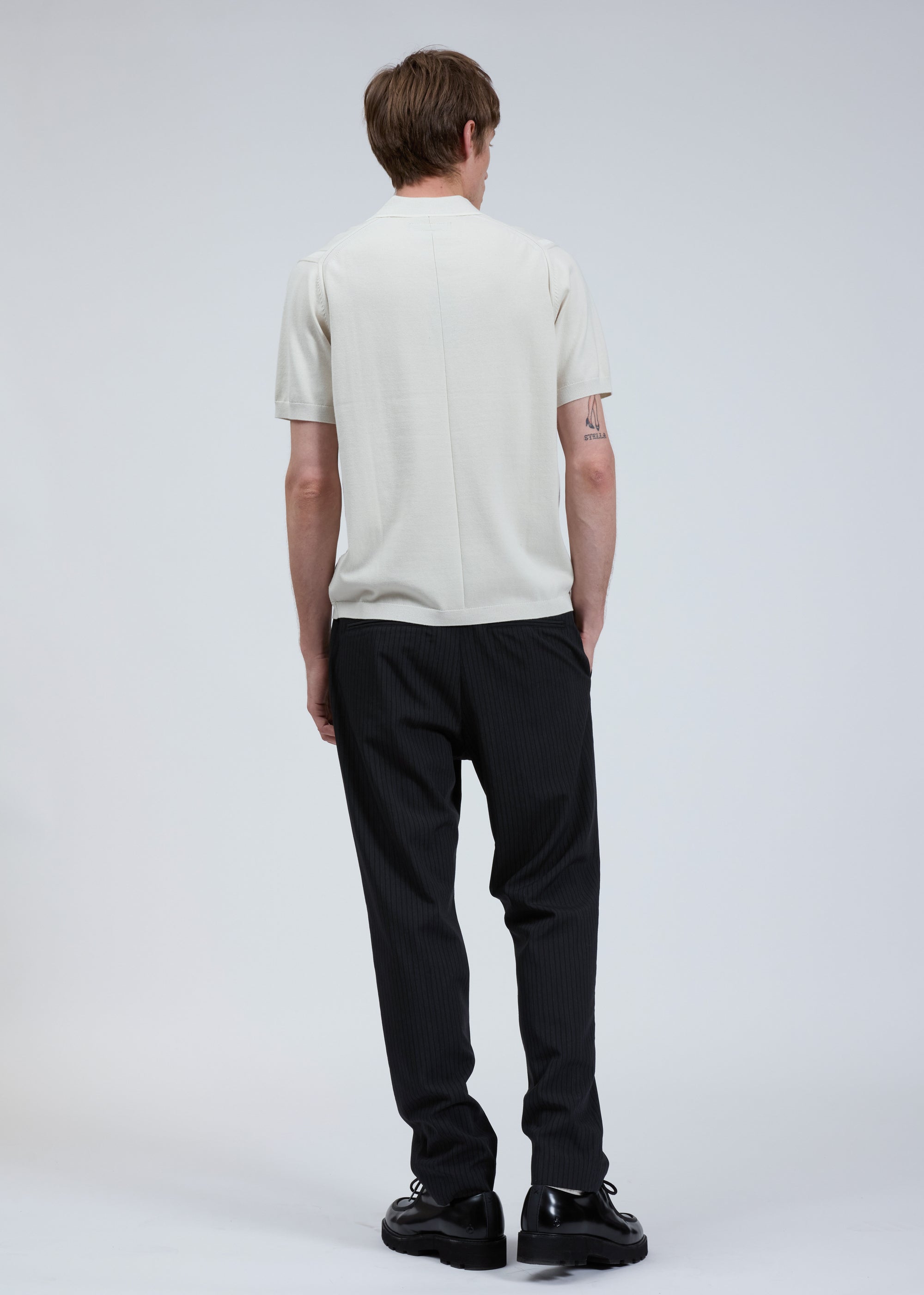 Polo Johnny à côtes en tissu éponge Zuma - Ivory