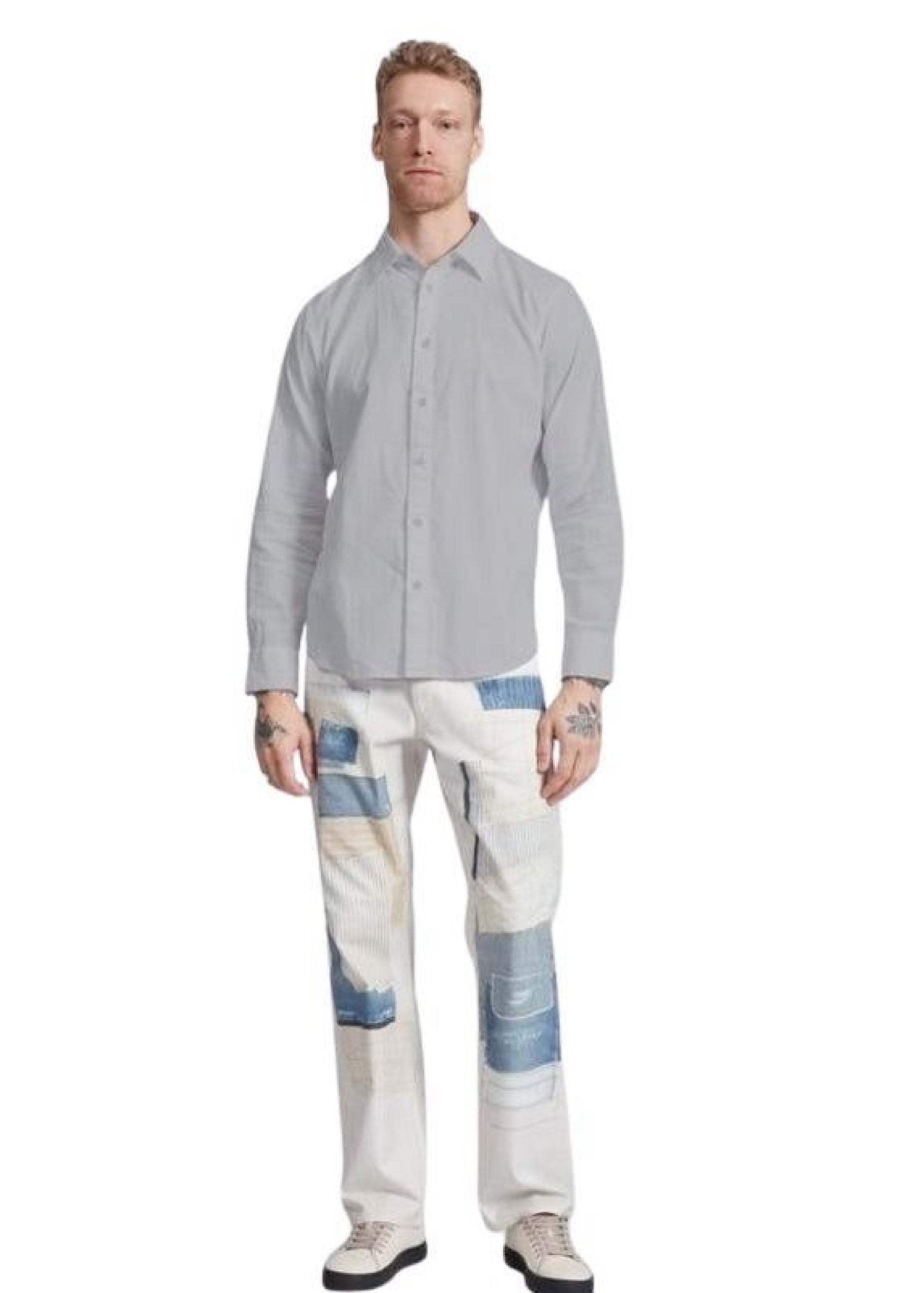 Chemise à manches longues en coton et chanvre Finch - Ltgrey