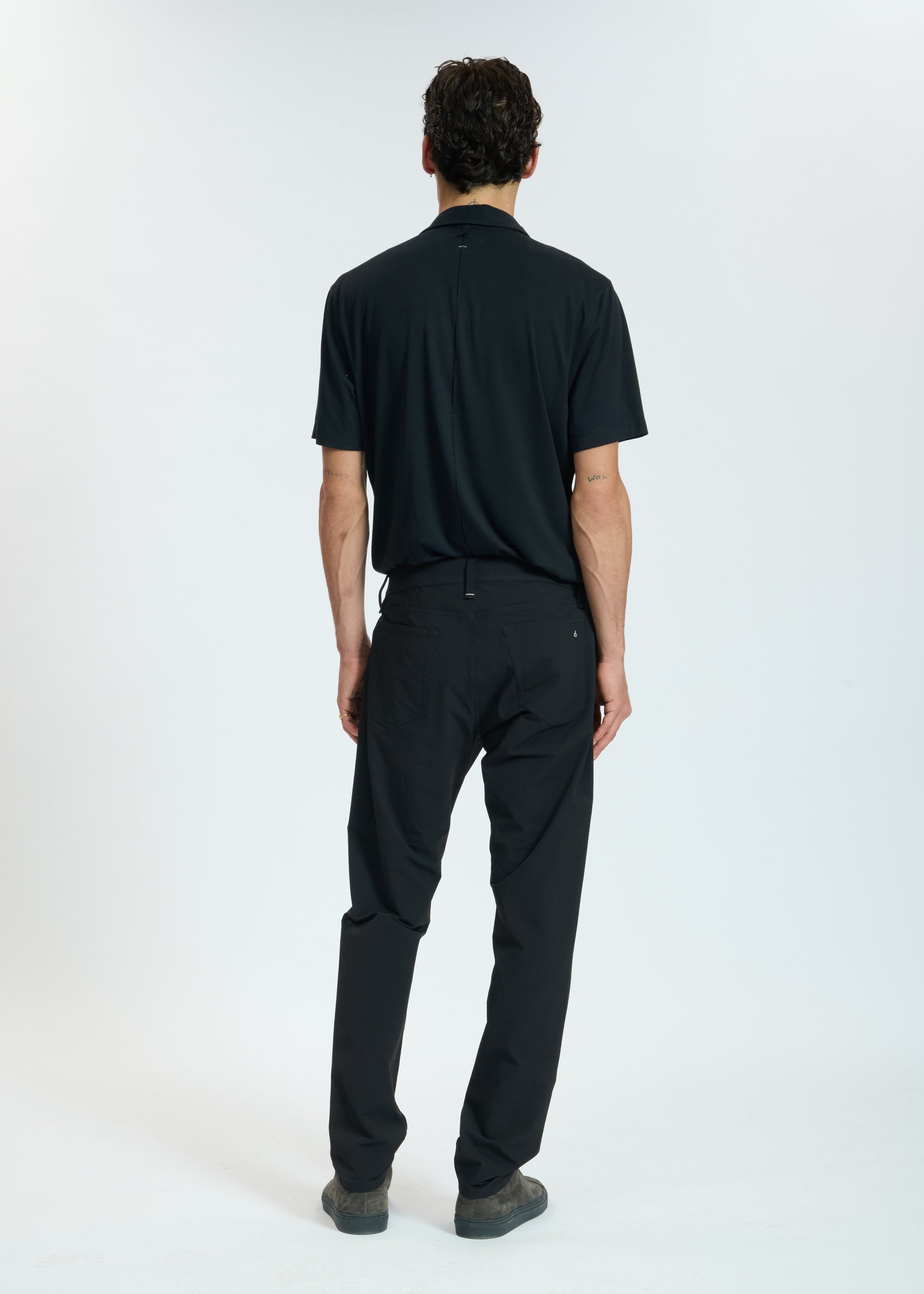 Pantalon 5 poches en nylon Fit 3 - Noir