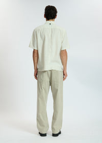 Chemise à manches courtes en lin Dalton - Chalk