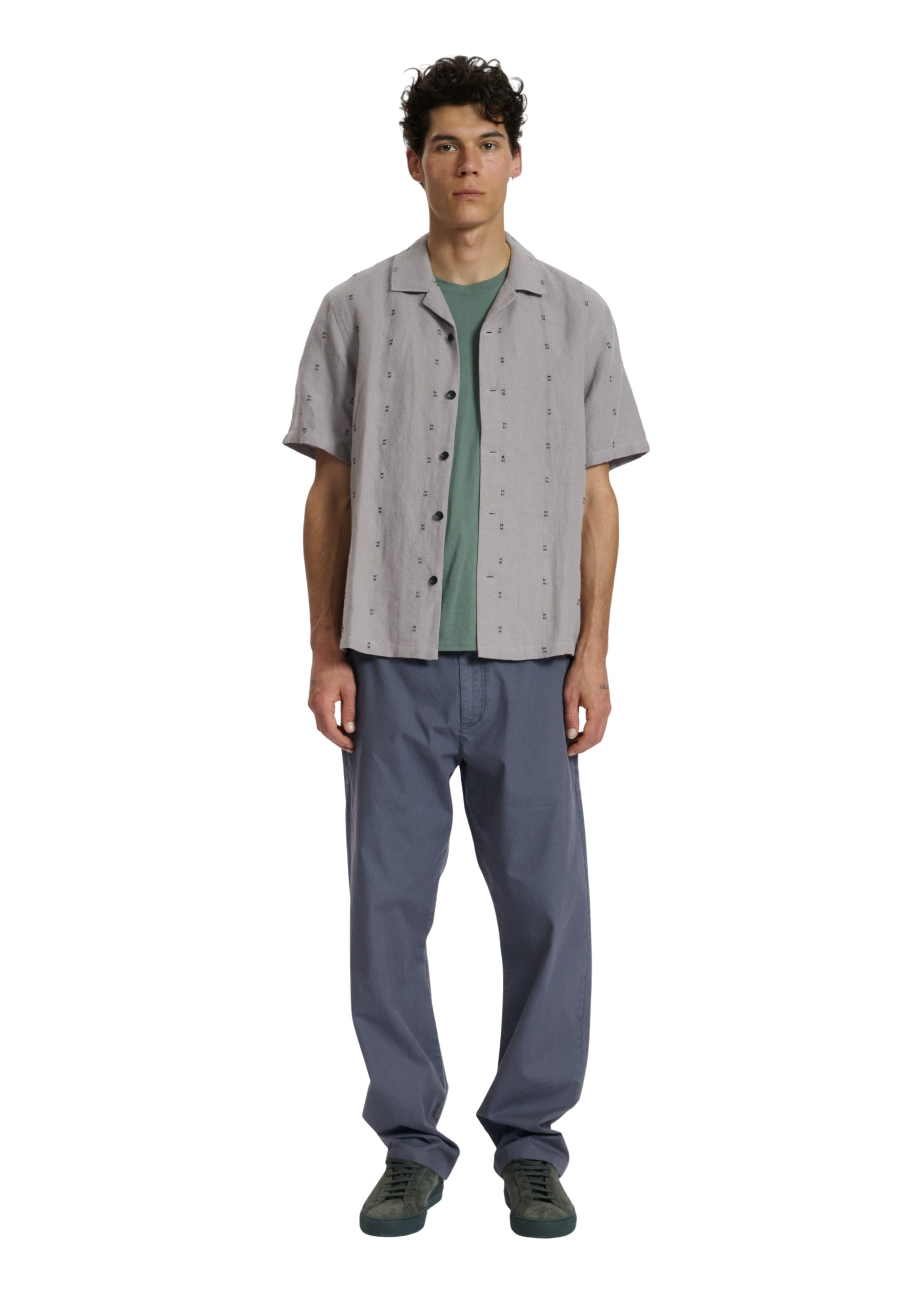 Chemise en lin brodée Avery - Glrm