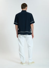 Chemise brodée Dalton - Bluez