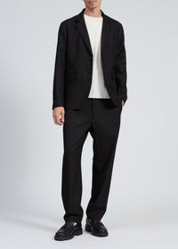 Blazer en laine ripstop Butler - Noir