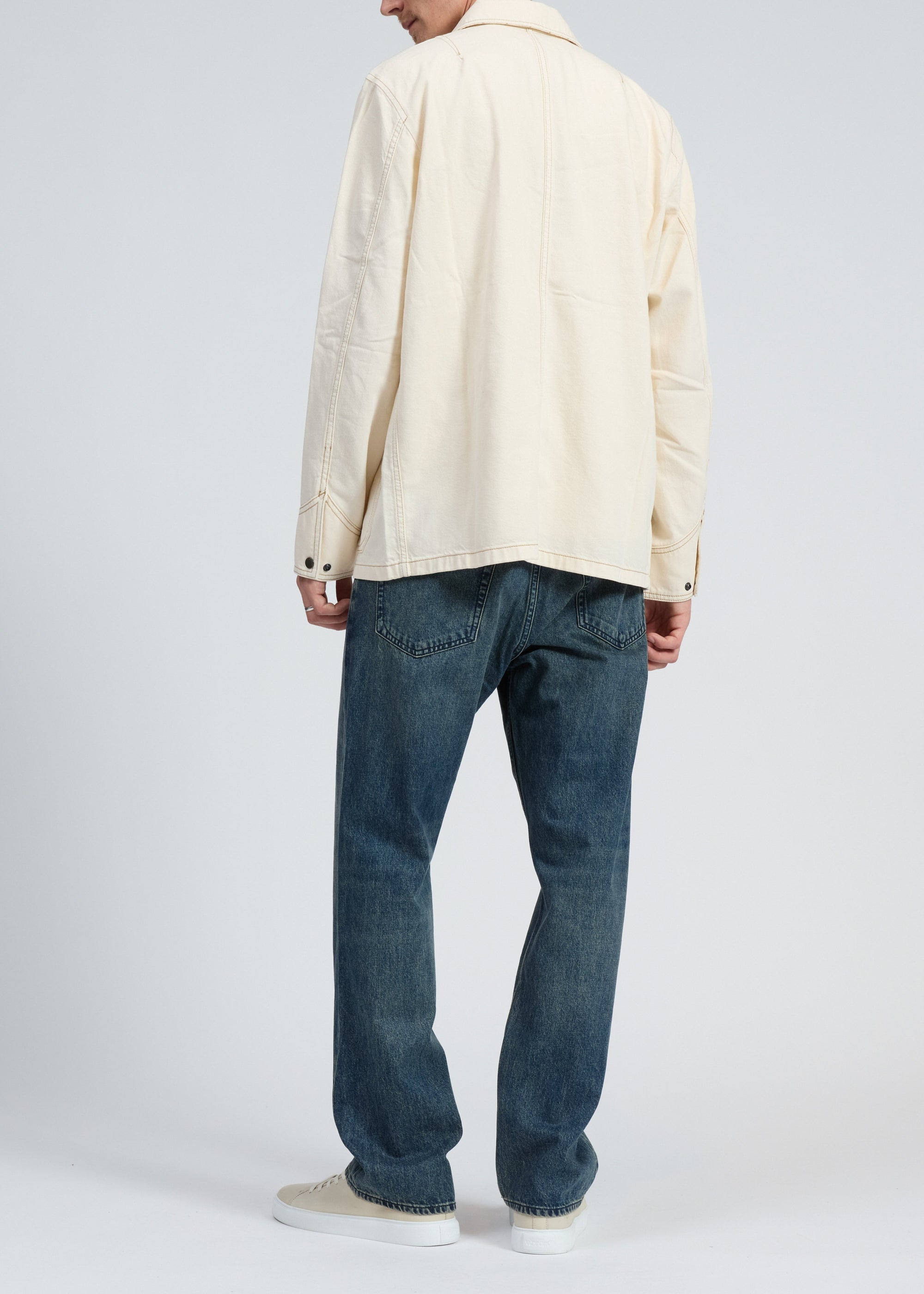 Veste de travail en denim Graham - Ecru