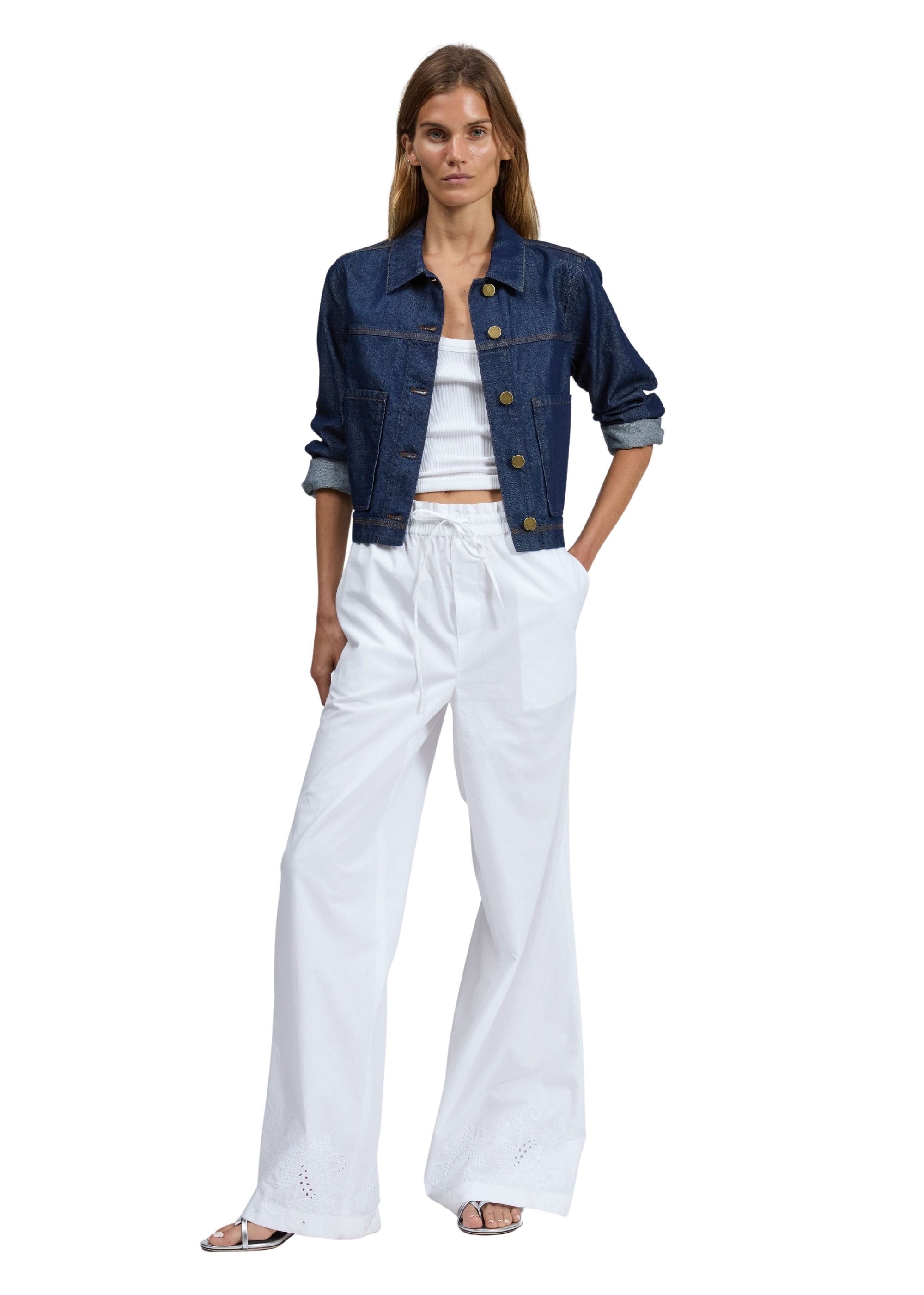 Pantalon Marin en tulle - Blanc