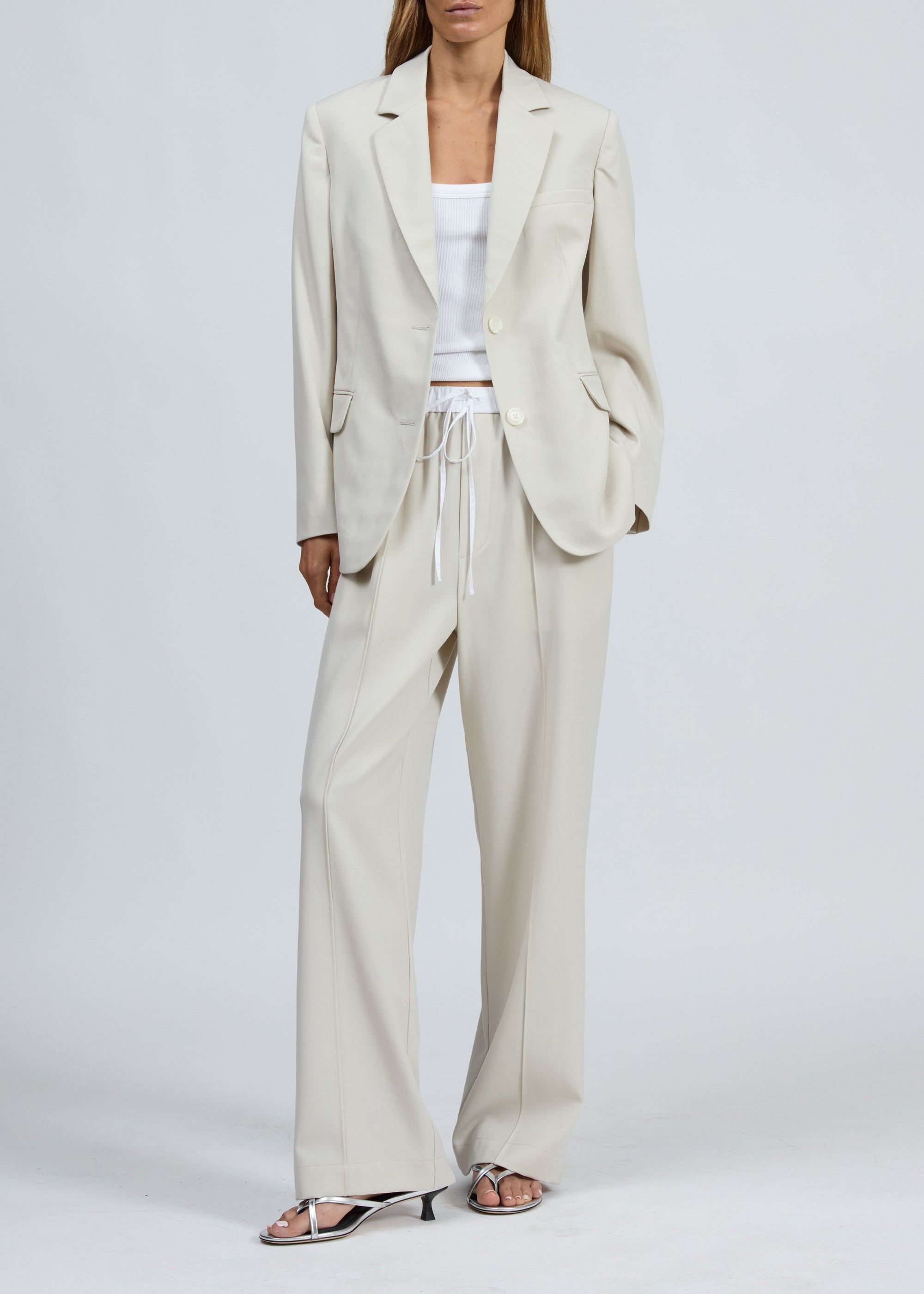 Blazer Frank en popeline  - Ivory