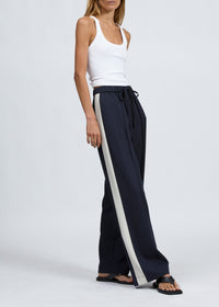 Pantalon Siena en laine à rayures latérales - Sal