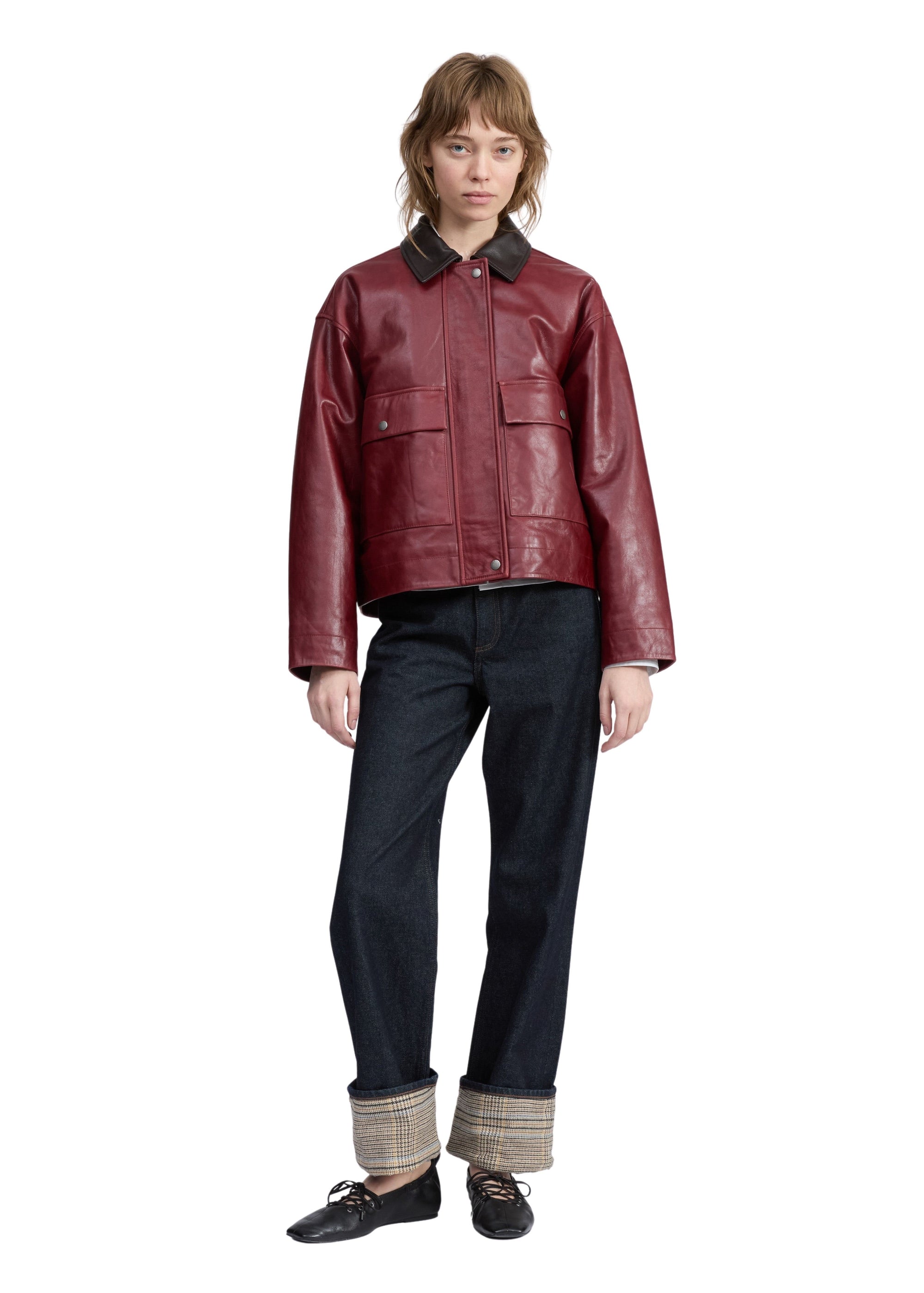 Veste en cuir Nonie - Burg