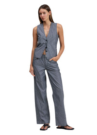 Gilet en popeline rayée Paulette - Salst