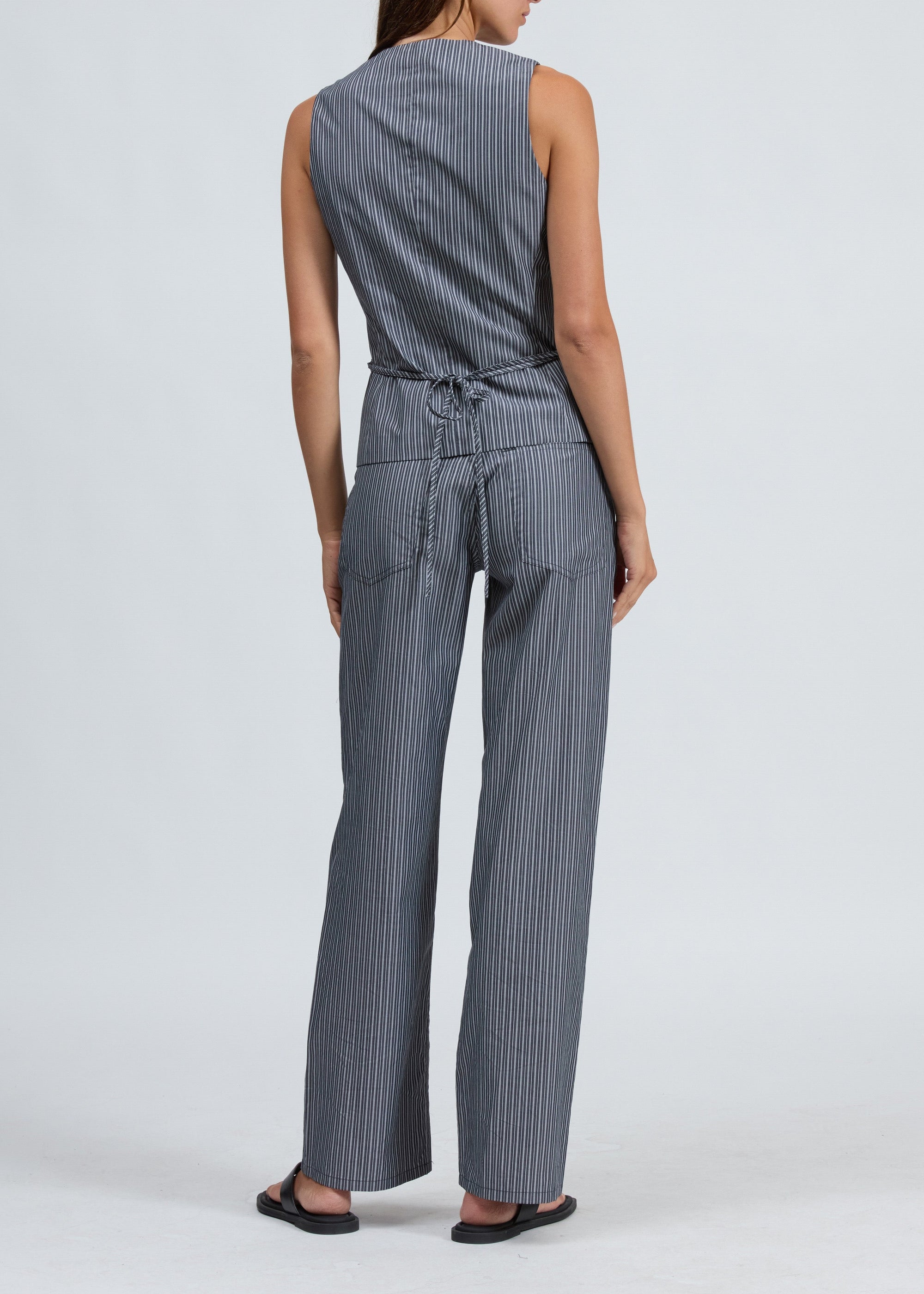Gilet en popeline rayée Paulette - Salst