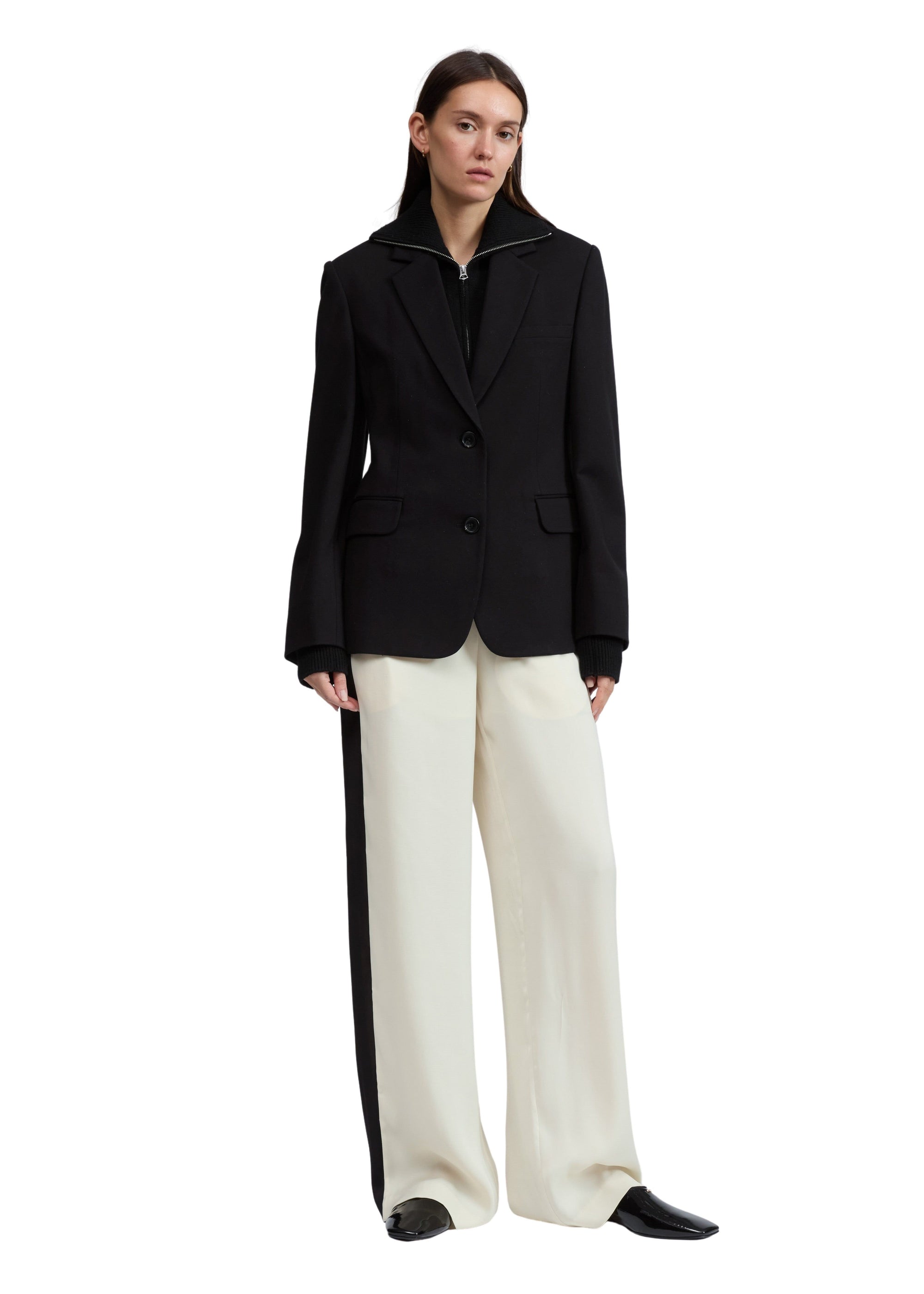 Blazer Frank en ponte - Noir