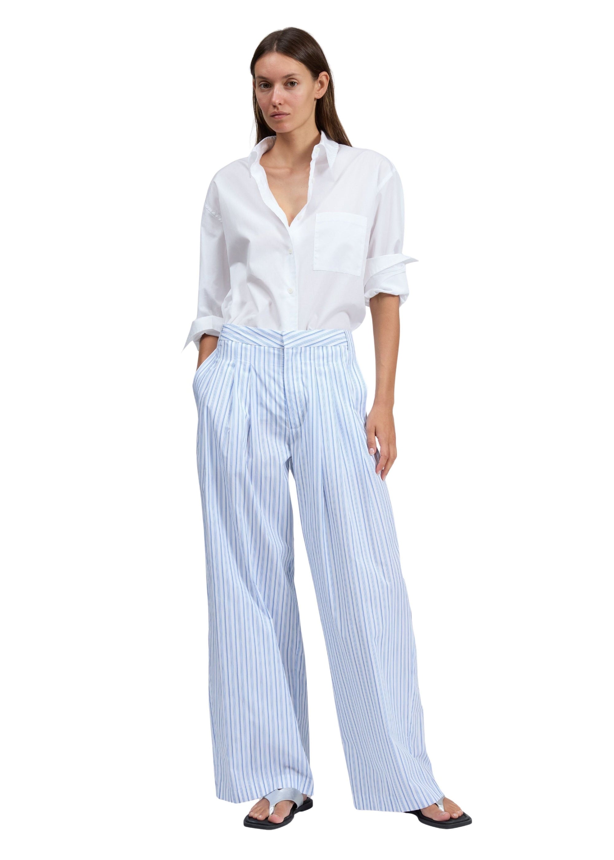 Pantalon en popeline à rayures Chappell - Bbybs
