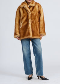 Veste en fausse fourrure Brenna - Marron
